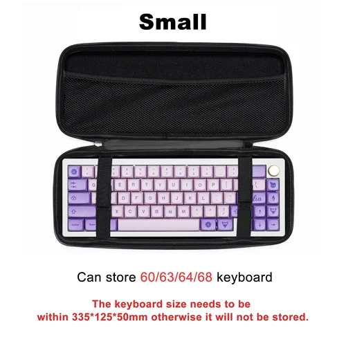 Organizador de teclado Estuche rígido Bolsa de almacenamiento para teclado Caja protectora a prueba de polvo 60 68 87 98 100 104 108 Teclado mecánico