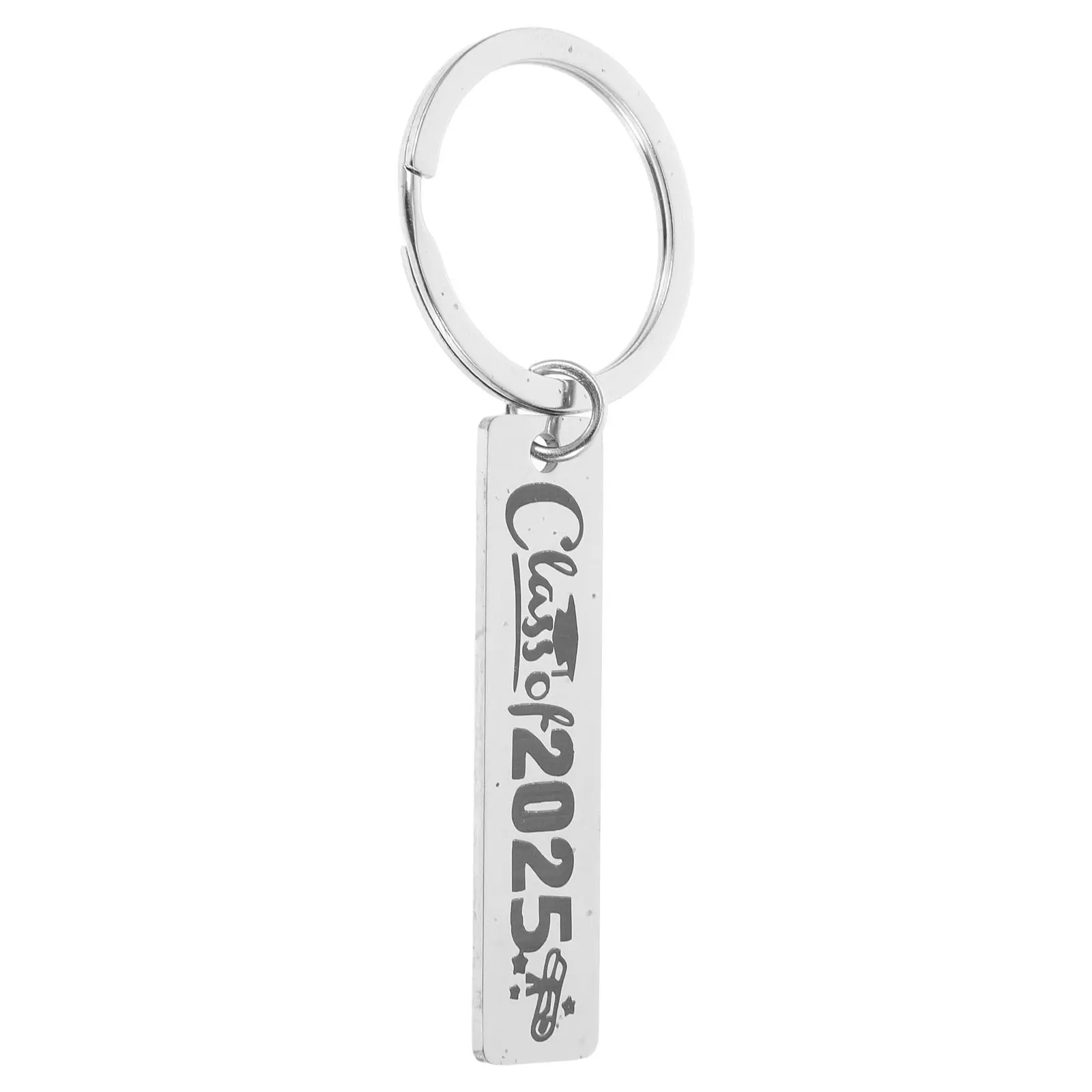 Graduation Keychain Class of 2025 Stainless Steel Inspirational Present for Him Her Senior Students College High School Keepsake