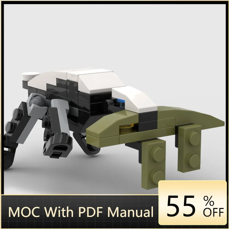 

36 PCS MOC Land Animal Series Mini Honey Badger Model Technology Building Blocks Creative Children Toys Popular Birthday Gifts