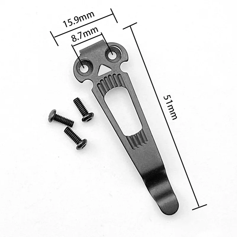 Abrazadera de bolsillo de Clip trasero de transporte profundo de acero inoxidable, 3 juegos con tornillos, para Benchmade Griptillian Bugout 940 Emerson CQC ProTech ZT