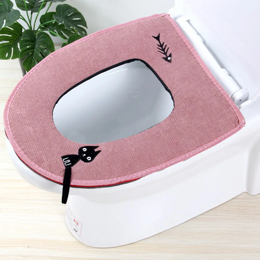 

1pc Winter Cushion Home Pad Comfortable High Quality Reusable Stretchable Soft Seat Mat Bathroom Supply Household Toilet Mat