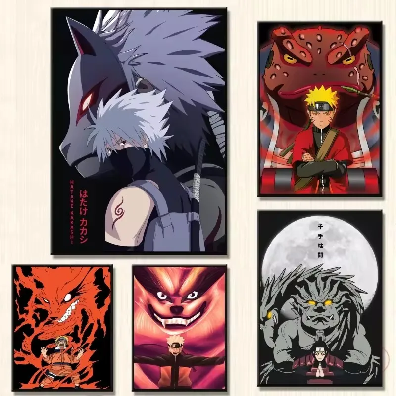 

Japan Classic Anime NARUTO Posters Uzumaki Naruto Multi Functional Decor Wall Art Vintage Living Room Decorative Canvas Painting