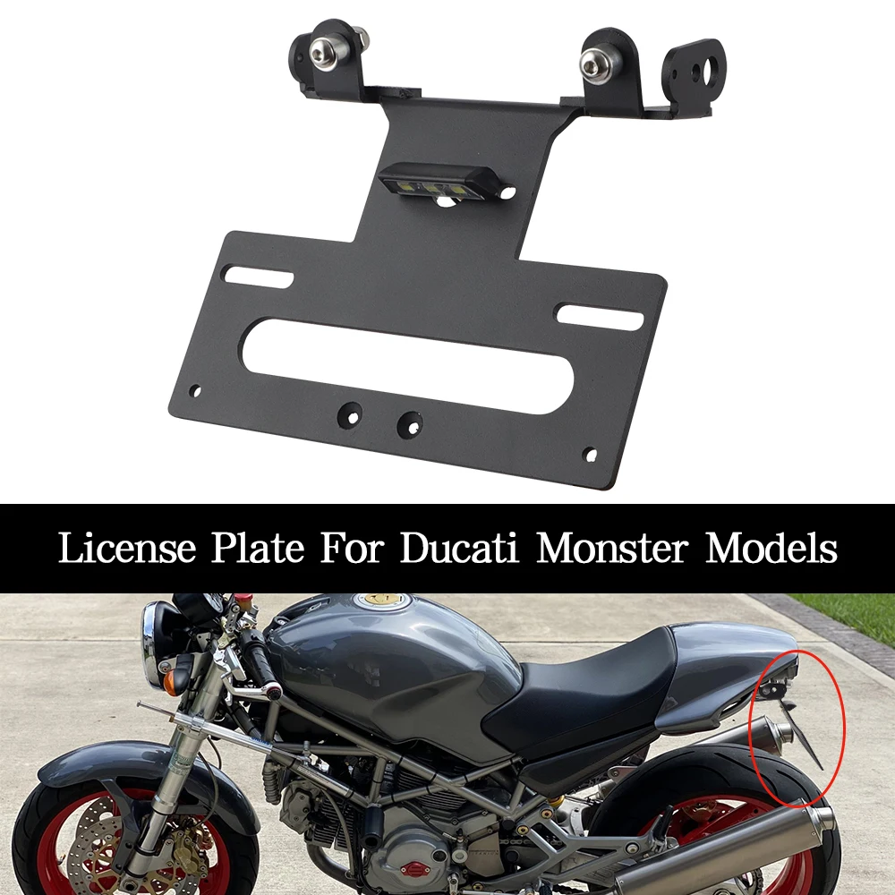 

License Number Plate Frame Holder For Ducati Monster 400 620 695 750 800 900 1000 S2 S2r S4 S4r Tail Tidy Fender Eliminator