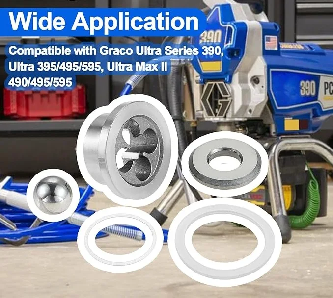 Kit de Reparación de Sello de Válvula de Entrada 246429 para Graco Ultra Series 390 Ultra Max II 490/495/595, Ultra 395/495/595, Duradero