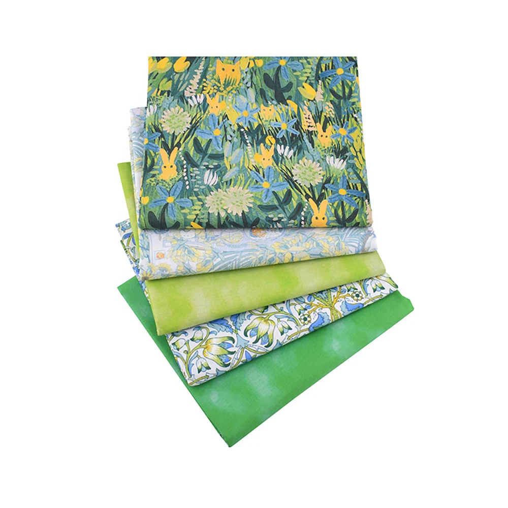 Chainho,Printed Plain Weave Cotton Fabric,Patchwork Cloth,DIY Quilting Sewing Material,Designer Fabric Series,20x25cm,15CD94