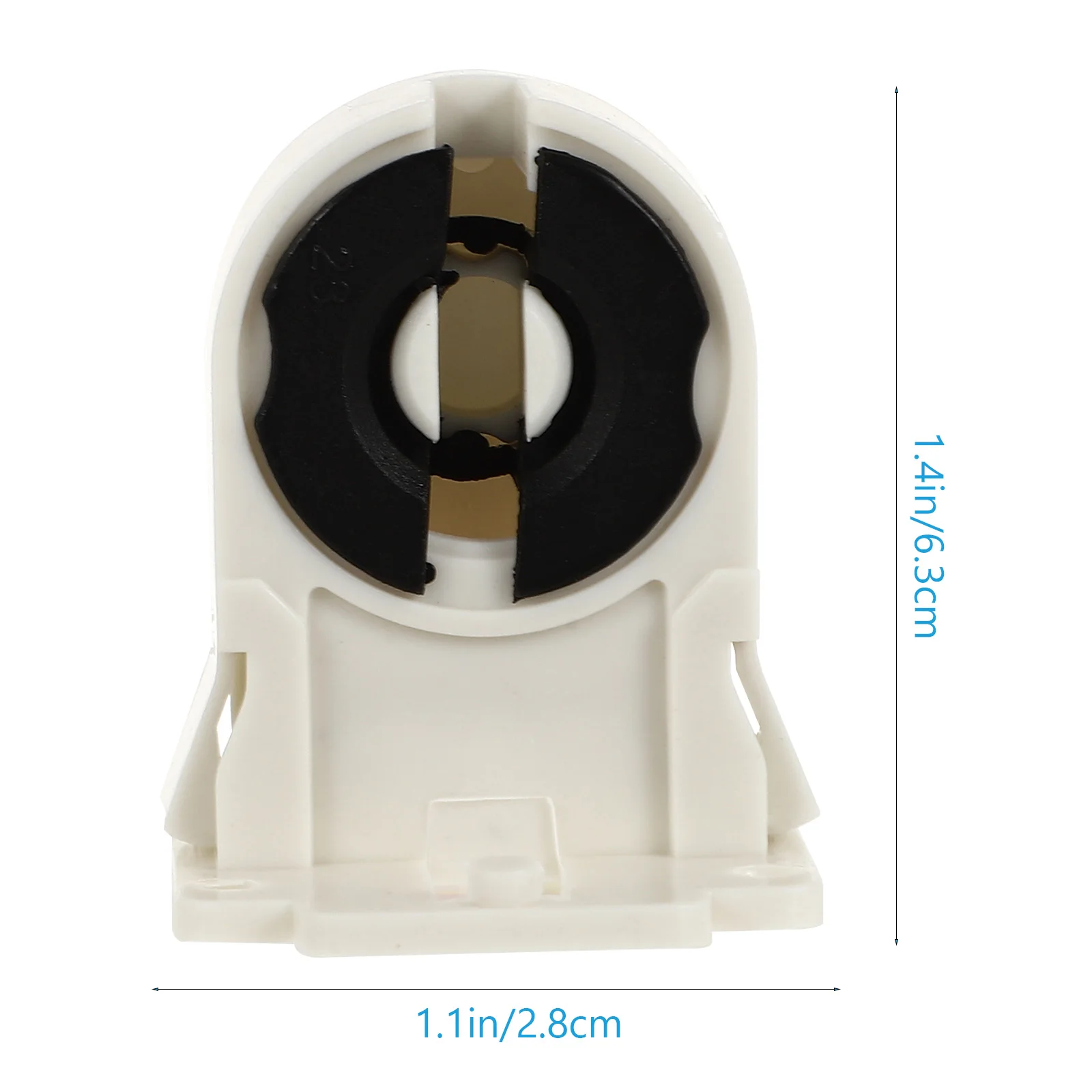 20PCS T8/ Fluorescent Lamp Holder Heat-resistant Lamp Holder Light Tube Holder For Home Office Bedroom (Parts, Random color)