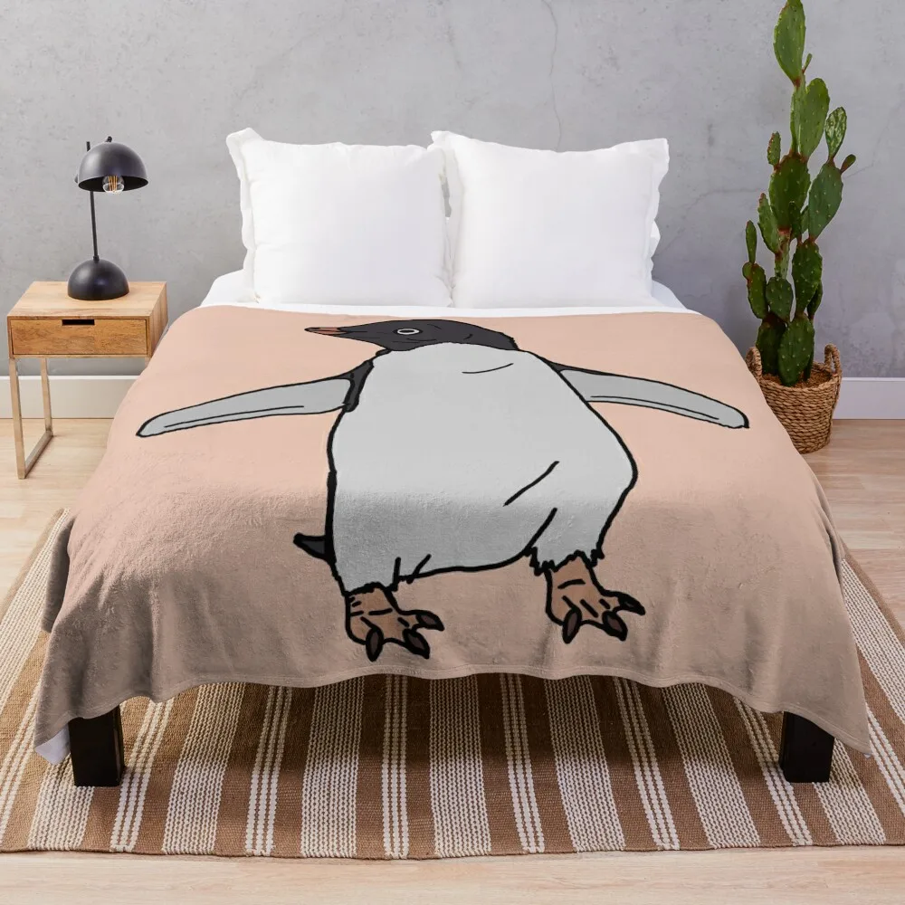 

Adelie Penguin Throw Blanket Hairys Blankets For Sofas Decorative Throw Flannel Fabric Blankets