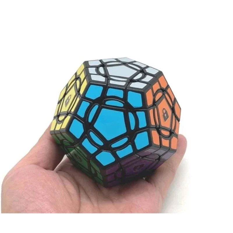 

3x3 Megaminx Cube Calvin's Puzzle Crazy Megaminx Advance III (8 Center-Locking) Black Body Magic Cube Children's Educational Toy