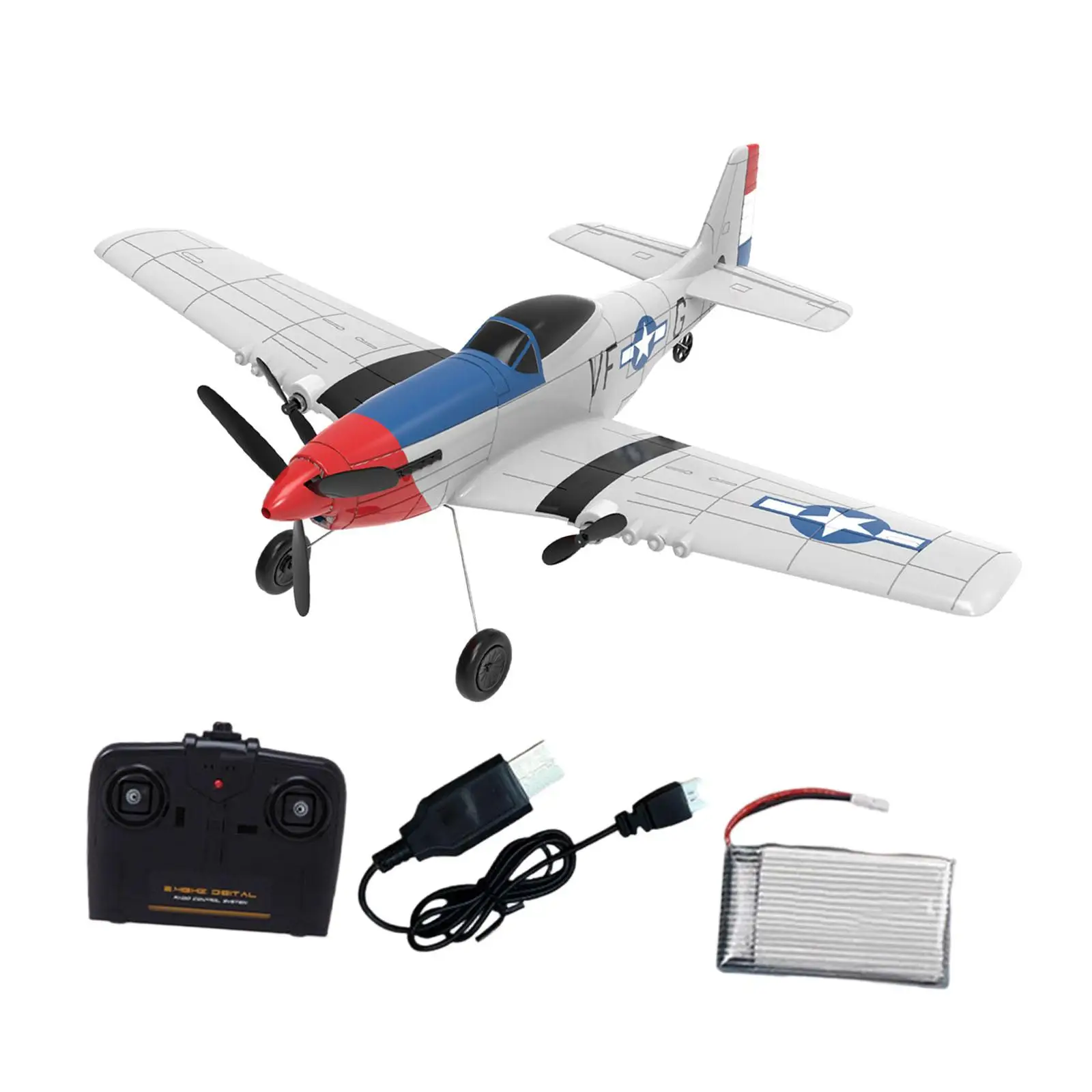 RC Plane Easy Control Flying Toy 2 Channels Easy to Fly RC Airplane Foam Aircraft Model for Pros Kids Boys Birthday Gifts