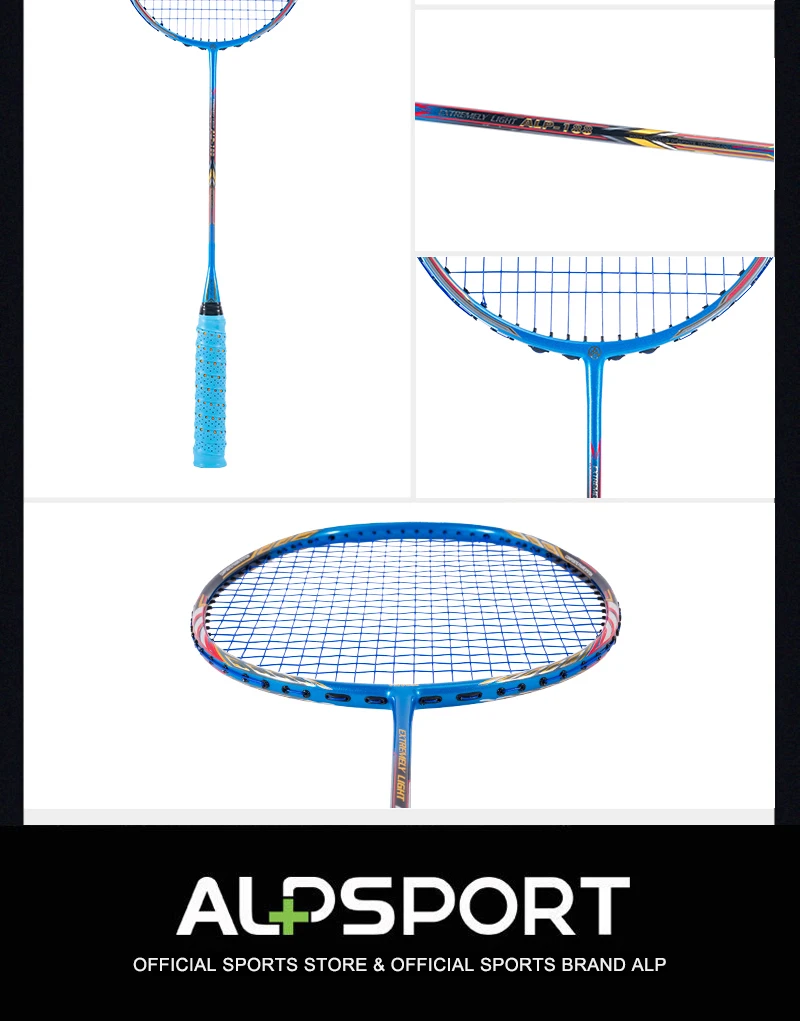 ALPSPORT AIR 10U Ultraleicht 52g T800 Badminton-Schläger Schneller Rebound Importiert Maximal 28lbs 100% Pro Kohlefaser + Titanium Schläger Für mittlere bis fortgeschrittene Spieler – Detail 16