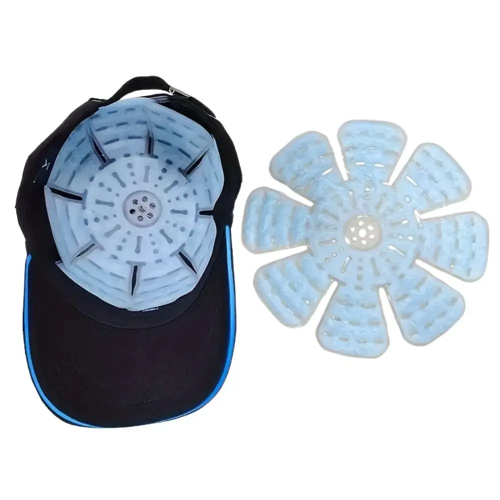 Reusable Hat Cooling Ice Pads Universal Multi-Use Helmets Cooling Cap Breathable Heat Stroke Prevention PCM Ice Pack Hat Hiking