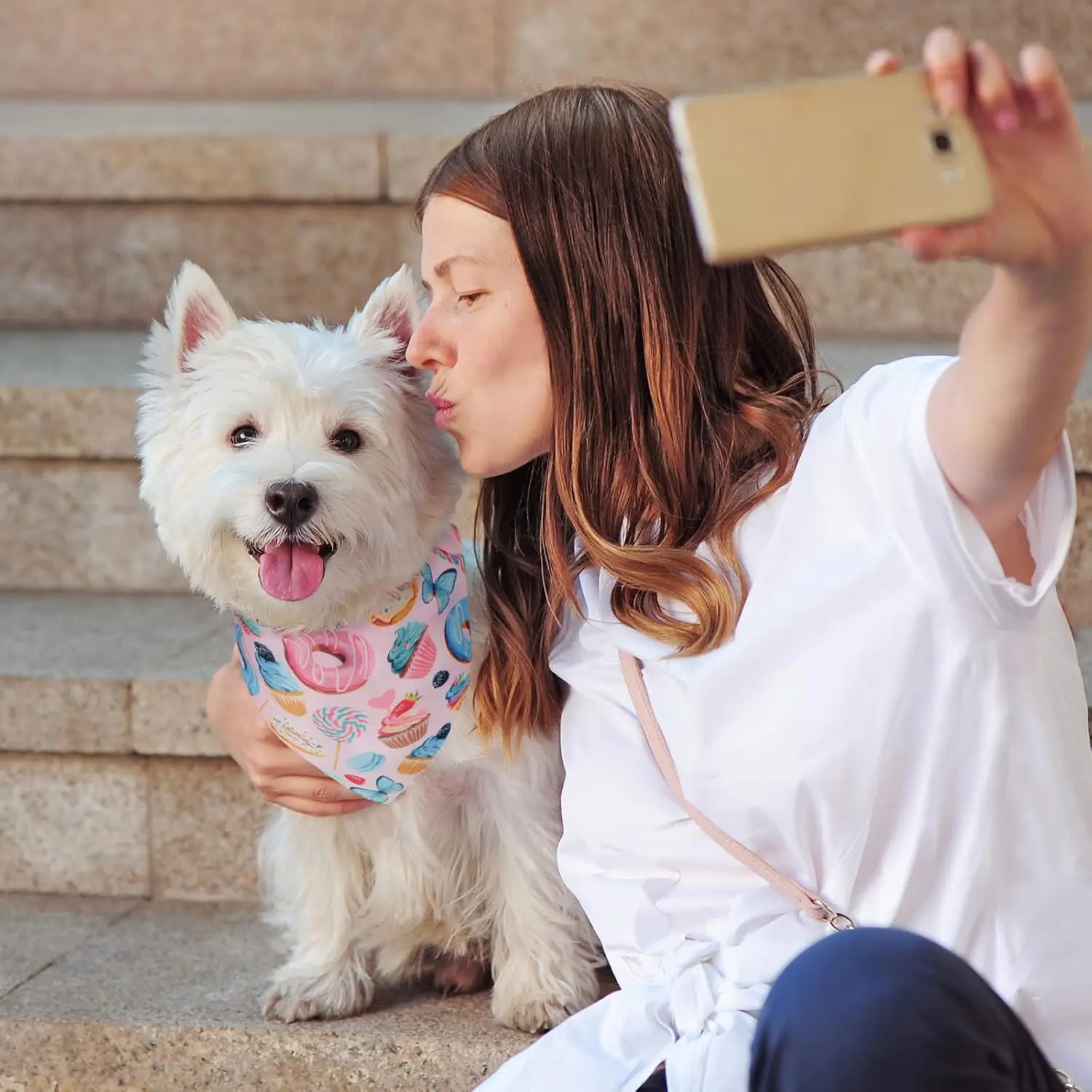 27-teiliges Hunde-Bandana, großes Donut-Haustier-Bandana, Sommer, niedliche dreieckige Lätzchen, Schal, Hunde-Kopftuch für kleine und mittelgroße Hunde – Detail 3
