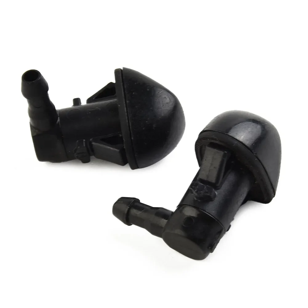 Nozzle Jet Washer Nozzle Indoor Office 76810TK8A01 Accessories Black Parts Replacements Windshield Wiper 2 Pcs