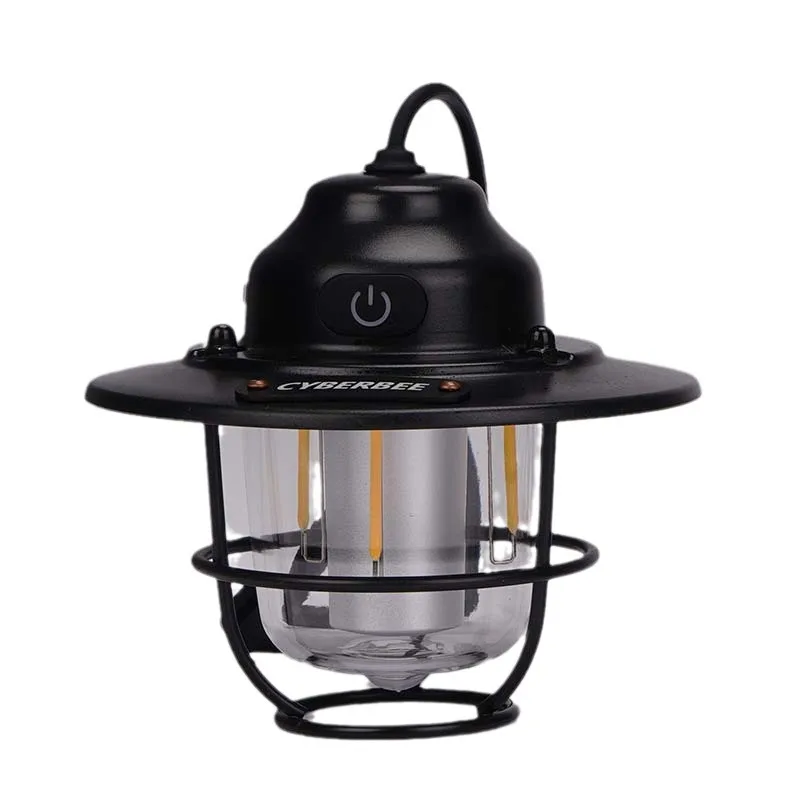 Campinglamp, sfeerlamp, USB-oplaadtentlicht, LED-campinghanglamp Outdoor Retro Smalldroplight,