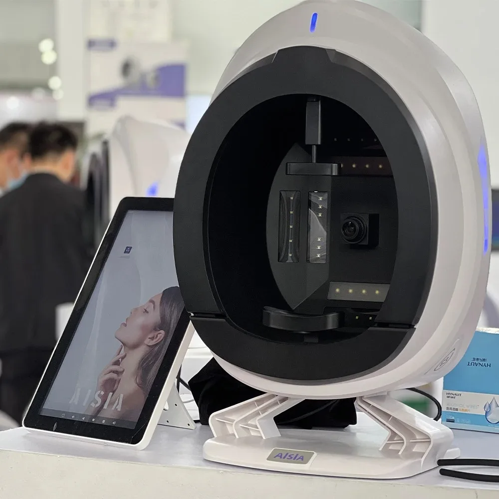 AISIA Q1 3D AI 피부 분석기 8 스펙트럼 얼굴 스캐너 피부 진단 여드름 주름 전문 미용실 장비