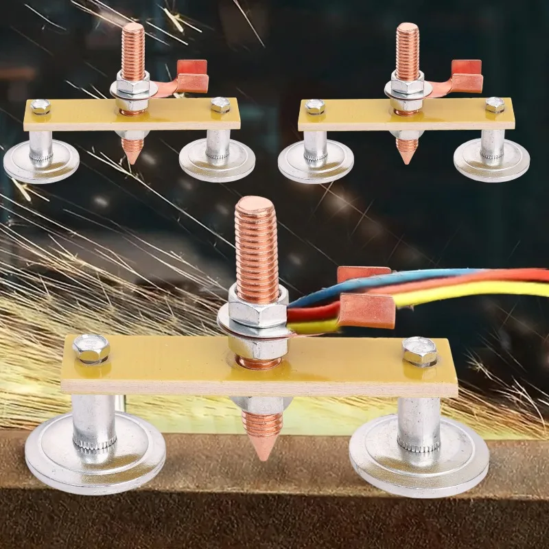 Magnetic Welding Ground Clamp Magnetic Welding Fix Ground Clamp Single Double Strong Magnetic Electric Weldings Support Tool