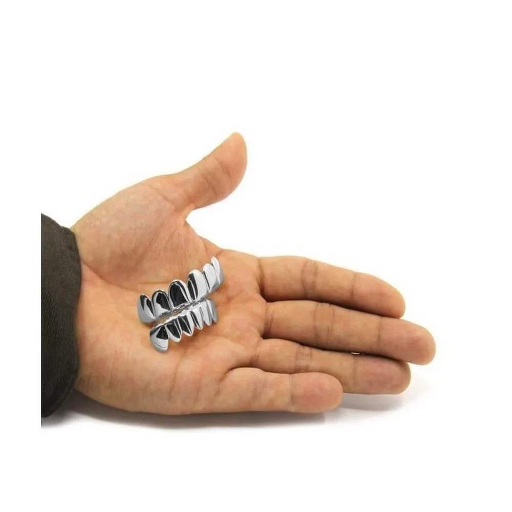 New Top Bottom Set Teeth Grillz Comfortable Durable Dental Grills Shiny Glossy Unique Halloween Tooth Fashion Accessory