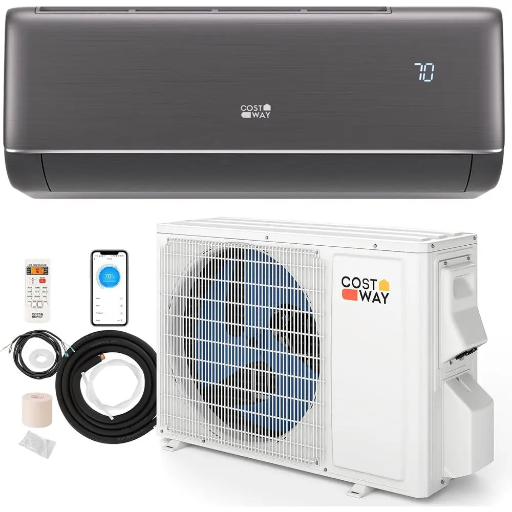 

12000Mini Split Air Conditioner& Heater, 22 SEER2 115V Inverter Heater Pump System Cools Up to 750 Sq. t, Compatible with Alexa,