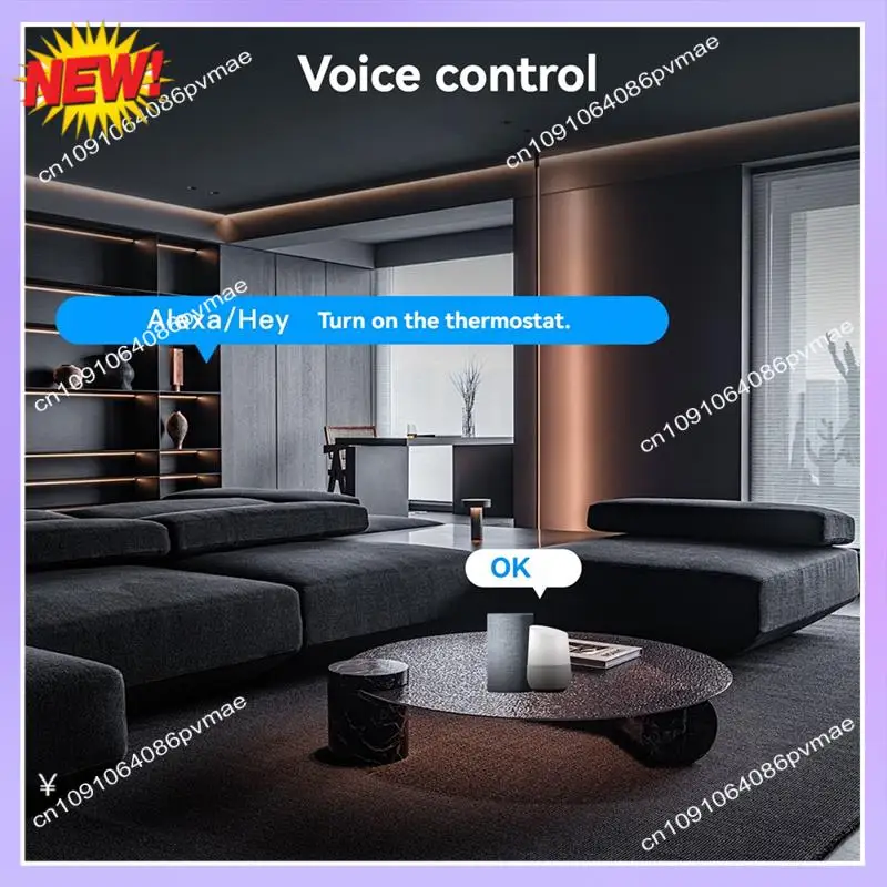 T24C Tuya Zigbee Smart Knob Thermostat Water Floor Heat Temperature Controller Works With Alexa Google Home A