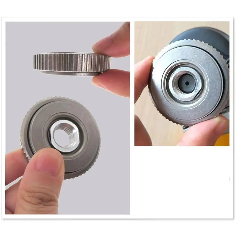 

Фланцевая гайка для угловой шлифовальной машины Quick-Lock M10 M14 5/8-11, шлифовальная насадка для безопасного фланцевого диска, полировальное крепление, самоблокирующаяся и Th U2I7