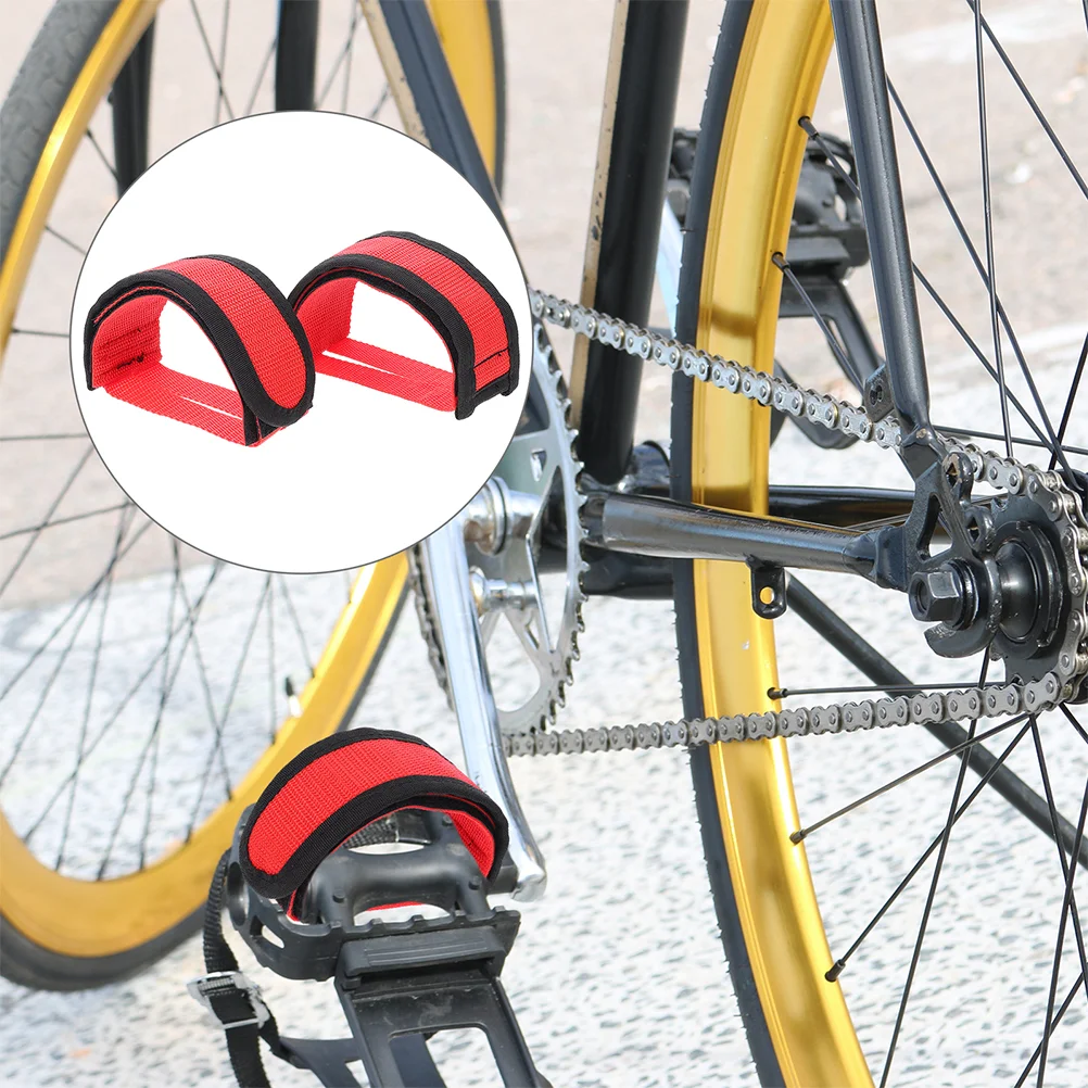 

2 Pair Bicycle Foot Cover Bicycles Accessories Bike Pedal Holder Straps Accessory for Cycling Part Pedals