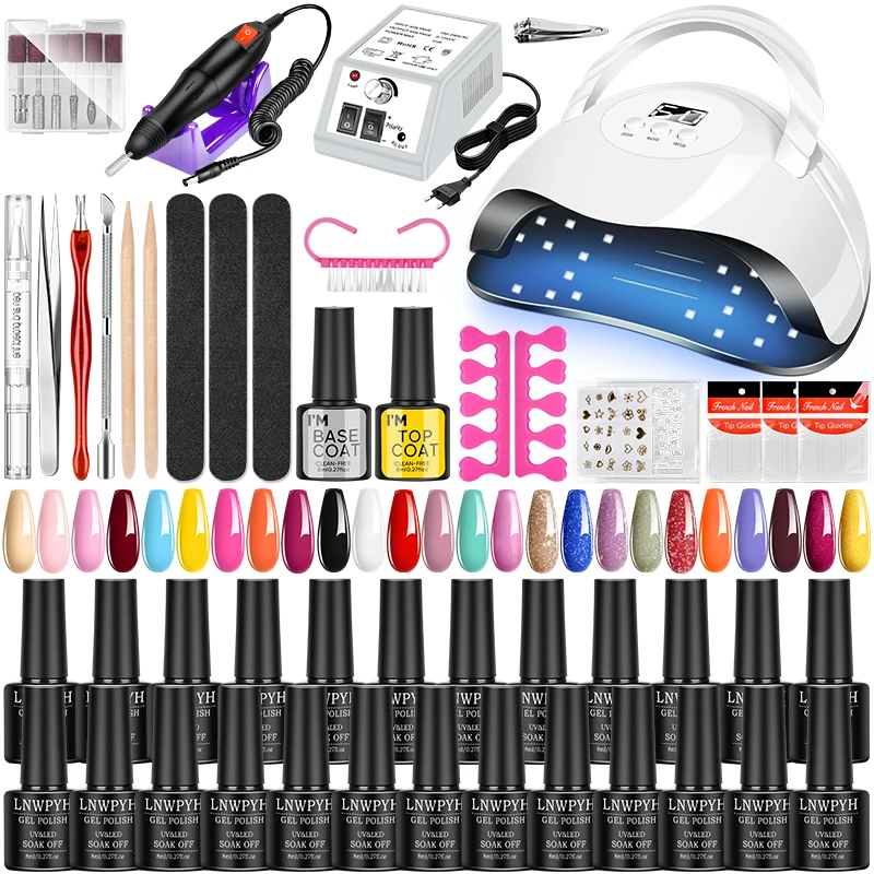 set-de-esmalte-de-unas-en-gel-kit-de-herramientas-de-manicura-con-25-colores-de-esmalte-en-gel-lampara-led-profesional-y-lima-electrica-para-unas