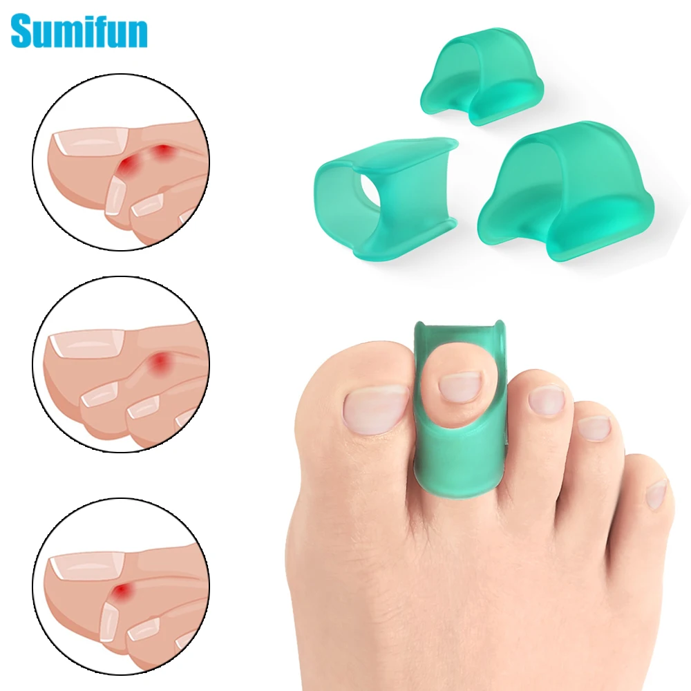 S/M/L 2 Stück Hammerzehenglätter Gel Hammerzehenkorrektur für gekräuselte, krumme, gebogene Klaue, Zehen, heben die Zehenspitze, Fußpflege, Zehenkissen