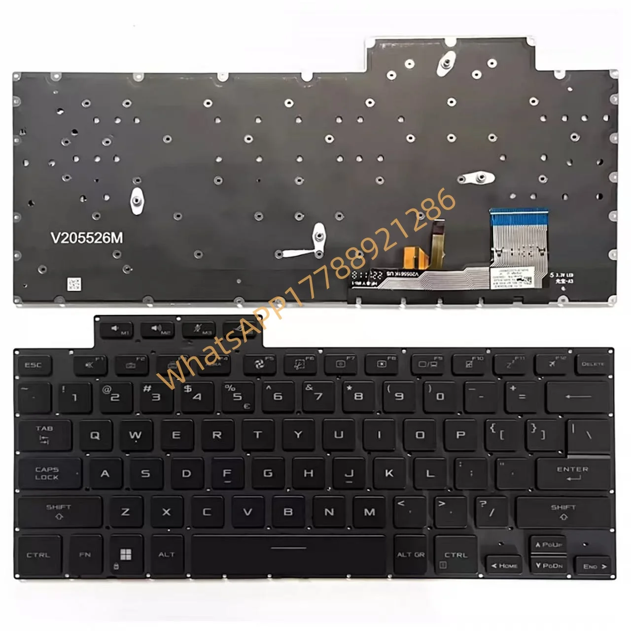 New LA  Backlit For ASUS ROG Zephyrus G16 M16 GU604 GU604V GU604VI GU604VY GU604VZ 2023 SUNREX Keyboard