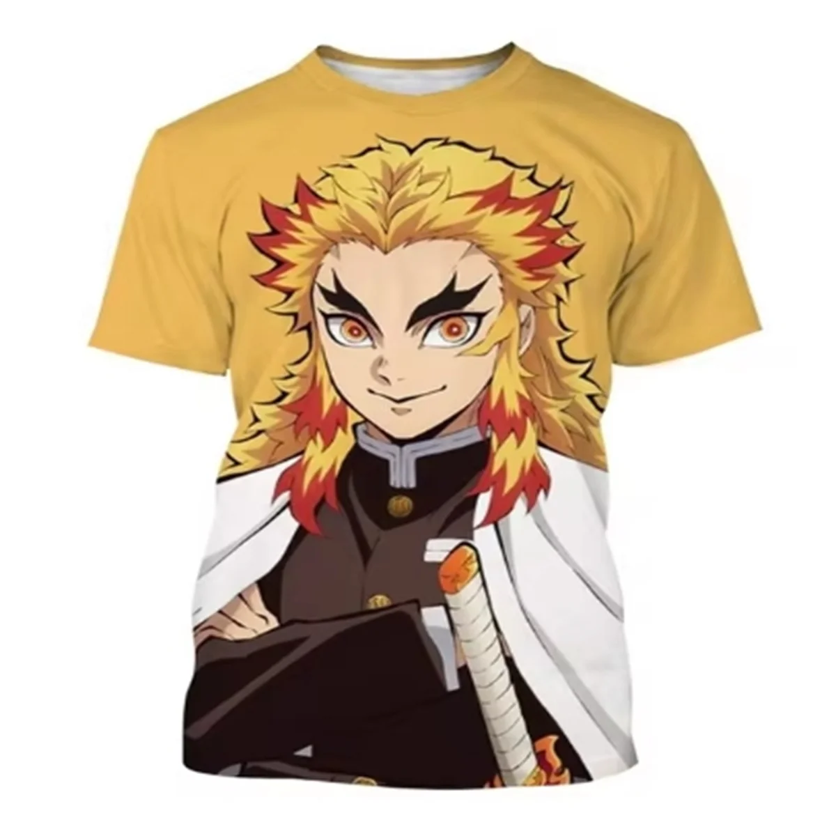 

Summer Short Sleeve Men's And Women's Demon Killer Fashion Cotton T-Shirt Women's Kimetsu No Yaiba Nezuko T-Shirt Women's Tanjir