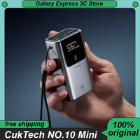 CukTech NO.10 Mini Power Bank 10000mAh Large Capacity LED Digital Display 55W Fast Charging Portable Power Bank Custom Chargers