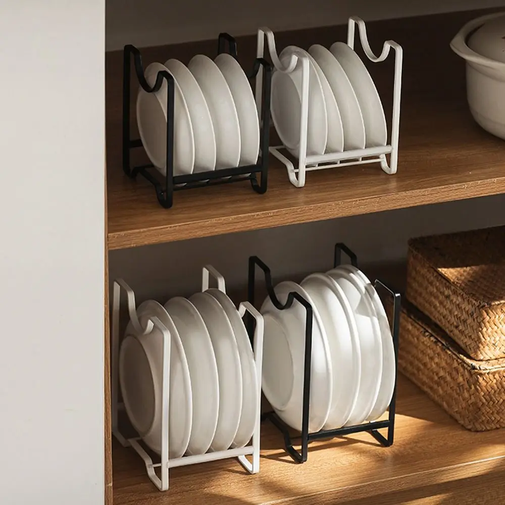 

Нескользящая сушилка для посуды из углеродистой стали, водонепроницаемая сушилка для посуды на столешнице, нержавеющая дышащая вертикальная тарелка-органайзер для столовых приборов
