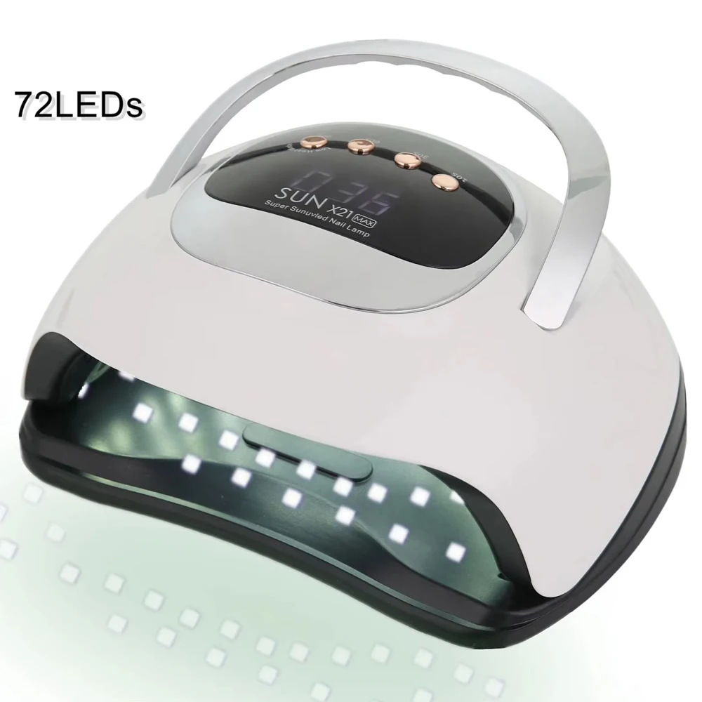 SUN X21 MAX 72 LEDS UV LED Nail Lamp For Gel Nail Polish Professional Nail Dryer Light With Timer Auto Sensor Nail Art Tool