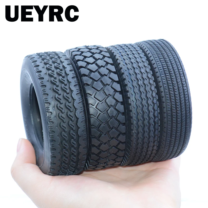 

2pcs 1:14th Scale Simulation Rubber Tires Tyre for Tamiya RC Truck Tipper Model Car SCANIA 770S R620 VOLVO BENZ 3363 MAN Wheel