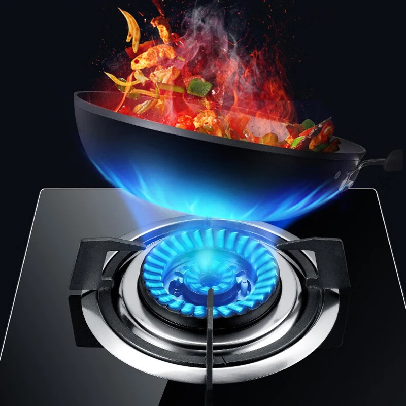 حار بيع السعر المنخفض طباخ الغاز غاز البترول المسال الذكية المحمولة مواقد الغاز الزجاج العلوي بطارية واحدة الموقد موقد غاز للمطبخ