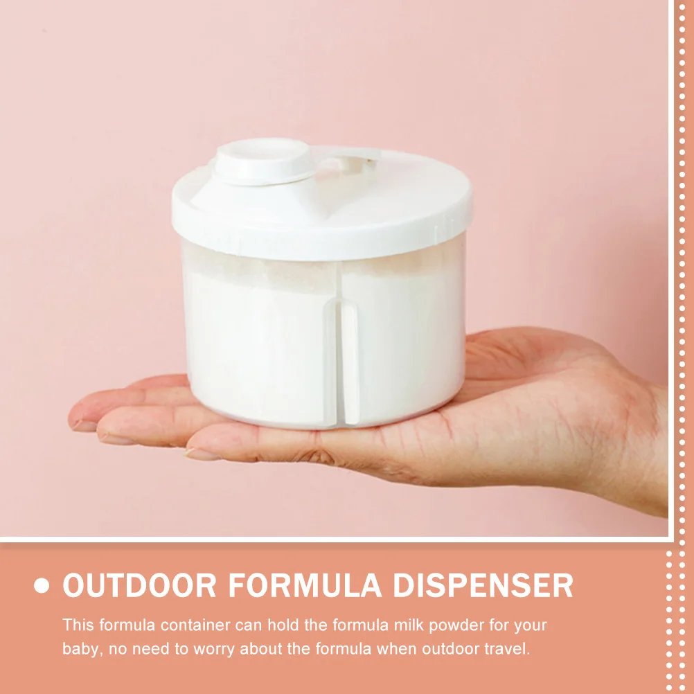 

2 pcs Baby Formula Container Four-Compartment Portable Milk Powder Box Travel Outdoor Leak-Proof Infant Food Storage