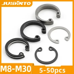 JUIDINTO 5-50pcs Internal Circlip Retaining Ring Stainless Steel Carbon Steel M8-M30 C-clip Snap Ring Metric DIN472