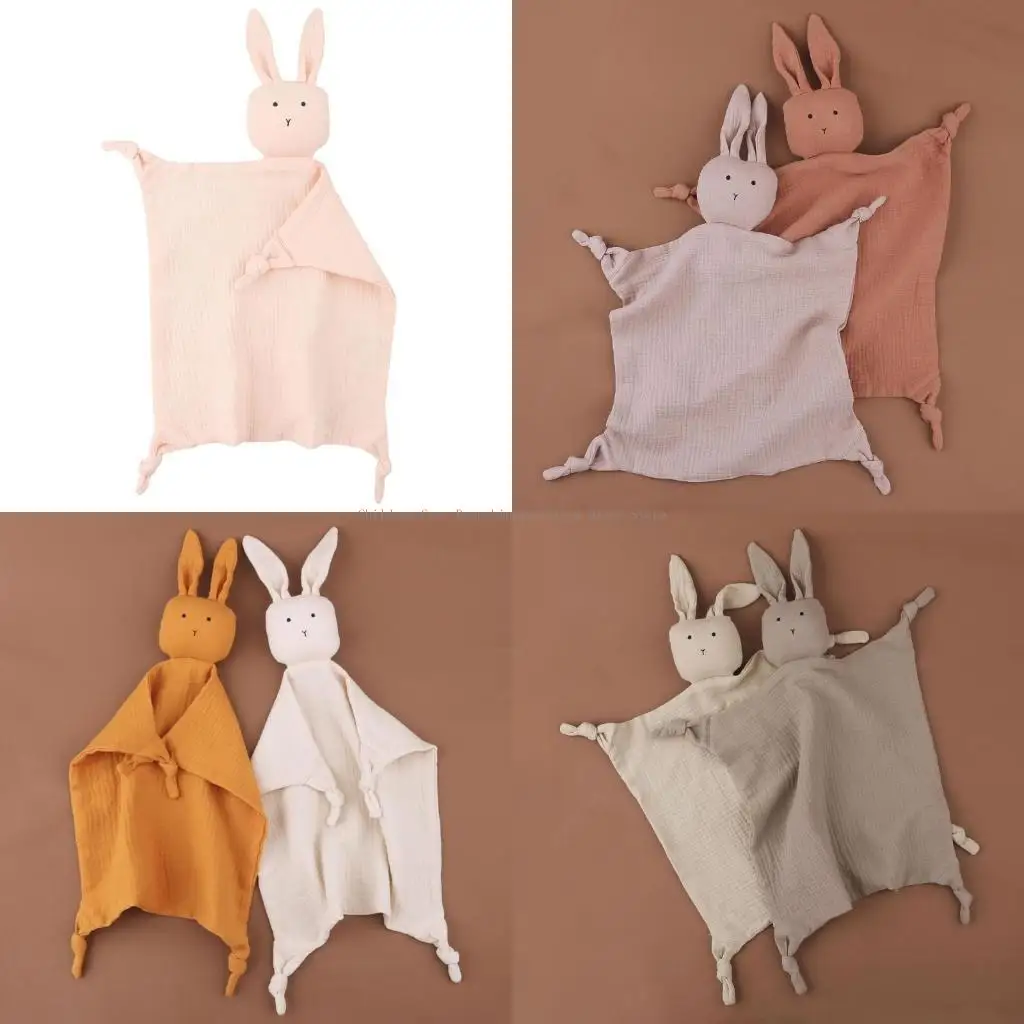 

Baby Appease Towel with Rabbit Cotton Soothe Infants Comfort Cuddling Toy