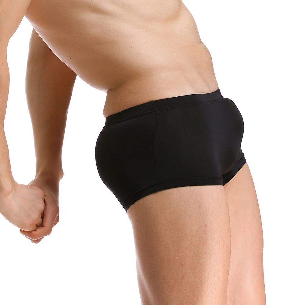 Calção boxer de seda gelo masculino, cueca respirável, roupa interior sexy, respirável, macio, cintura baixa, transparente, super fino