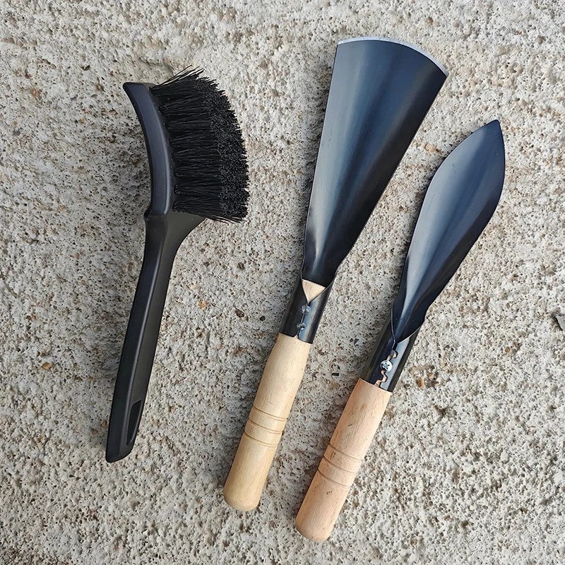 Multi-Functional Garden Lawn Mower Deck Scraper Cleaning Brush Set - Essential Tool for Lawn Care