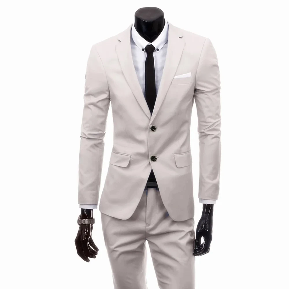 

T393 Vest Pants Boutique Fashion Plaid Formal Business Office Men's Suit Groom Wedding Dress Party Male