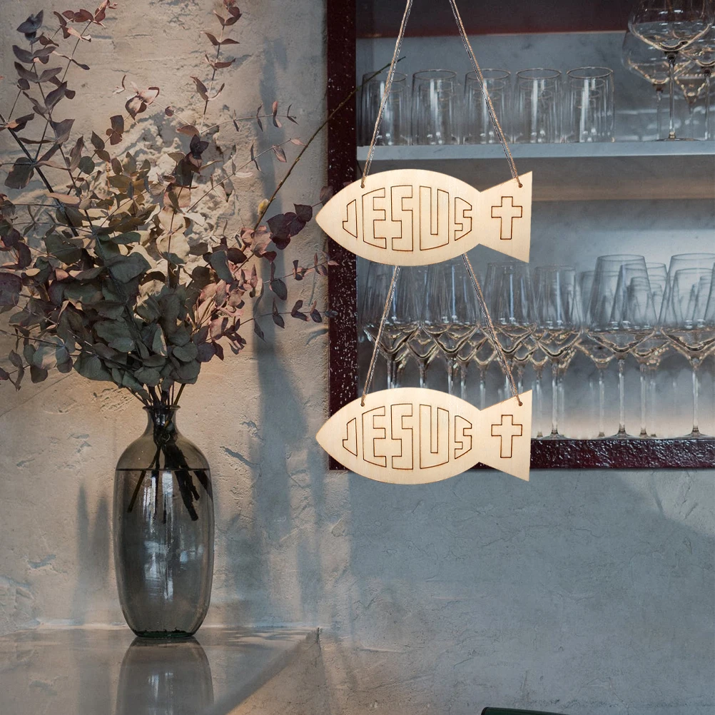

1 Set Fish Shaped Wooden Slices Diy Hanging Pendants Decoration For Home Crafts Pieces Wall Hanging Pendents Blank Wood
