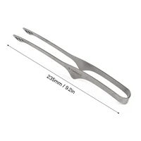 Tomshoo 9.2 Inch Lightweight Titanium Tongs BBQ Grill Tongs Clip Outdoor Camping Backpacking Hiking Cookware Camping Supplies 2