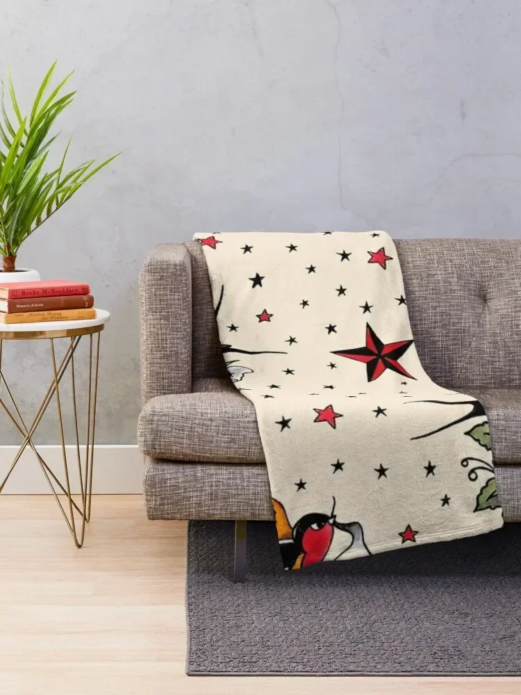 Tattoo flash pattern N 1 Throw Blanket Sofa Throw Soft manga Blankets