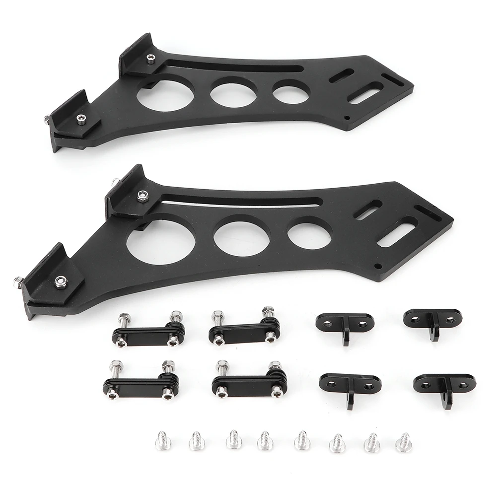 

10" Universal Car CNC Aluminum Alloy Rear Wing Trunk Racing Tail Spoiler Legs Mount Brackets