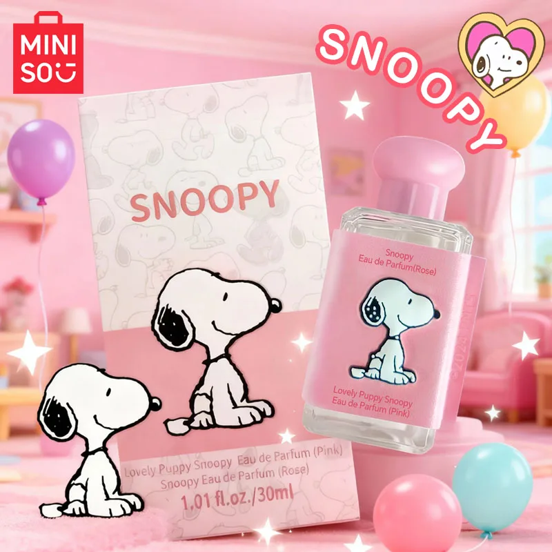 

MINISO & SNOOPY Women Perfume Original Luxury Fruity Floral Eau De Parfum Designer Fragrance For Woman Body Spray 30ML