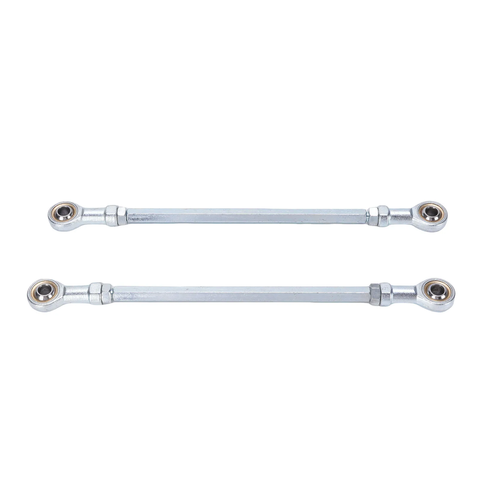 1 Pair 255mm Steering Tie Rod Kit Steel Alloy 8mm Ball Joint Replacement for Go Kart Drift Trike ATV Quad Mini Bike