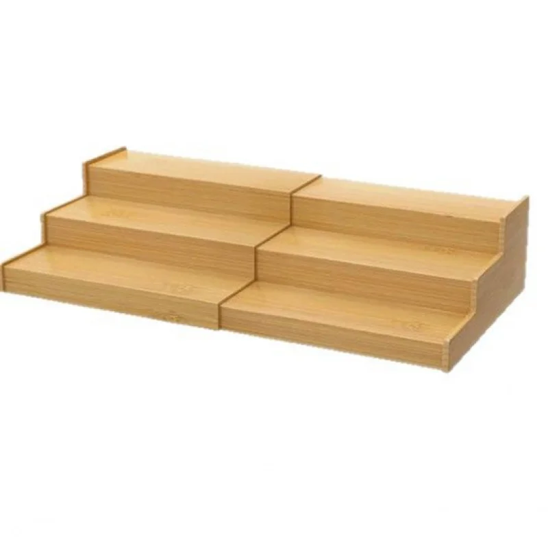 

Многофункциональный бамбуковый трехслойный расширяемый подстаканник для кофе для домашнего использования, подходит для кухонных шкафов