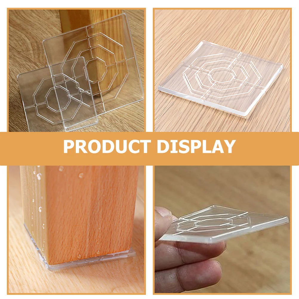 

12pcs Anti-Skid Furniture Leg Pads Wear-Resistant Chair Wheel Stoppers For Hardwood Floors Multi-Function Couch Stoppers