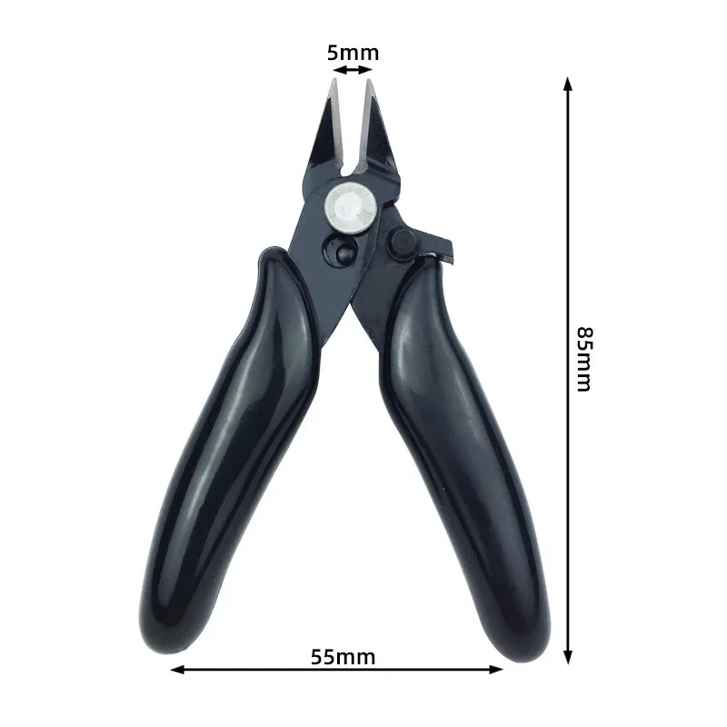 3.5 Inch Diagonal Pliers Small Soft Cutting Electronic Pliers Mini Wire Cutters Wire Insulated Rubber Handle Model Hand Tools