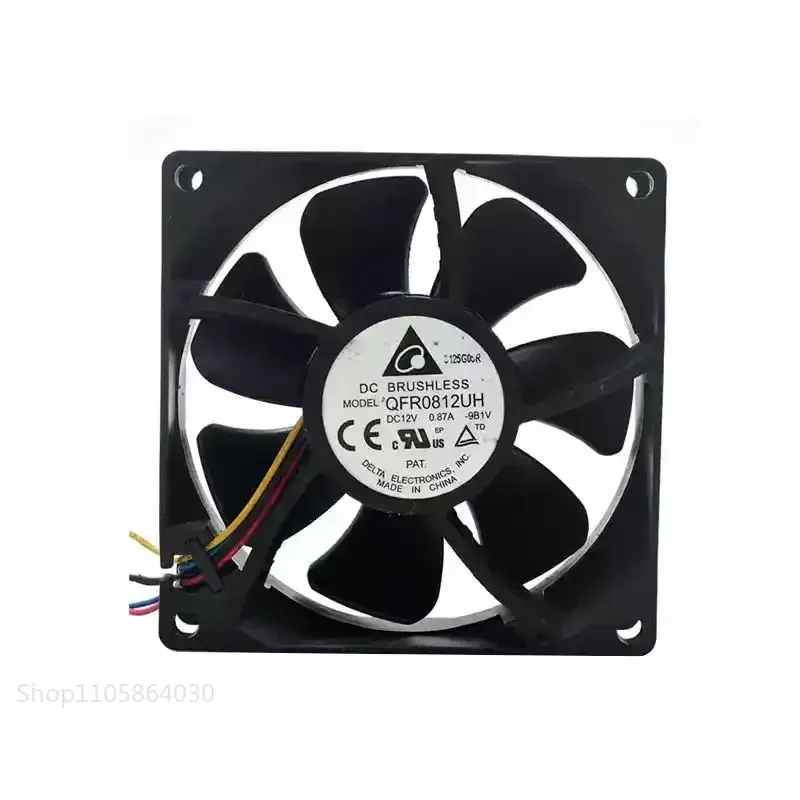 LY SLIDER QFR0812UH DC 12V 0.87A 8025 PWM Fan, 80x80x25mm Dual Ball Bearing Heavy Duty PC Inverter Server Axial Cooler Fan